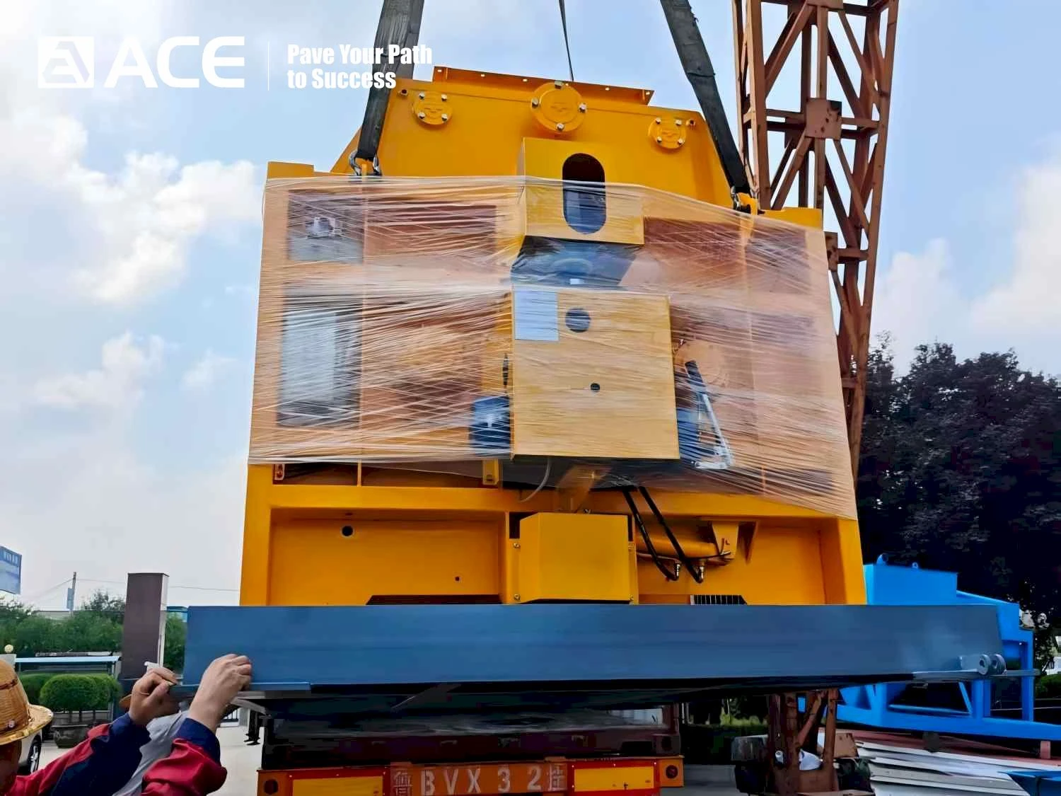 HZS60 concrete batching plants departed for Algeria.