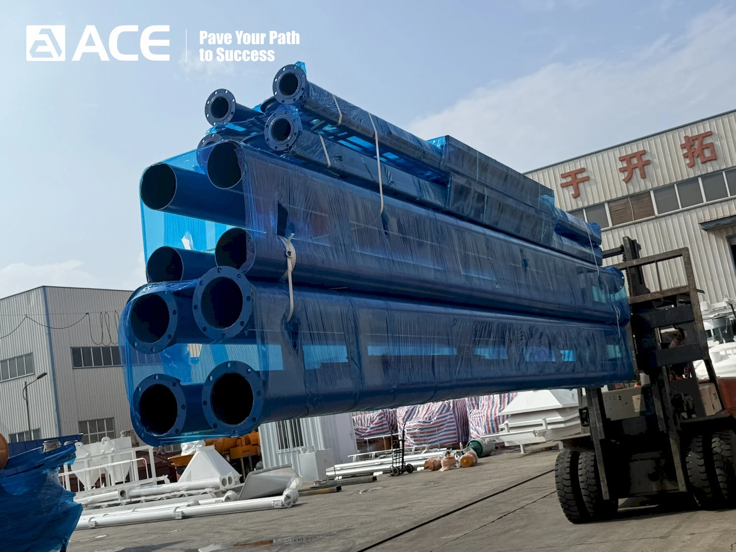 HZS60 concrete batching plants departed for Algeria.