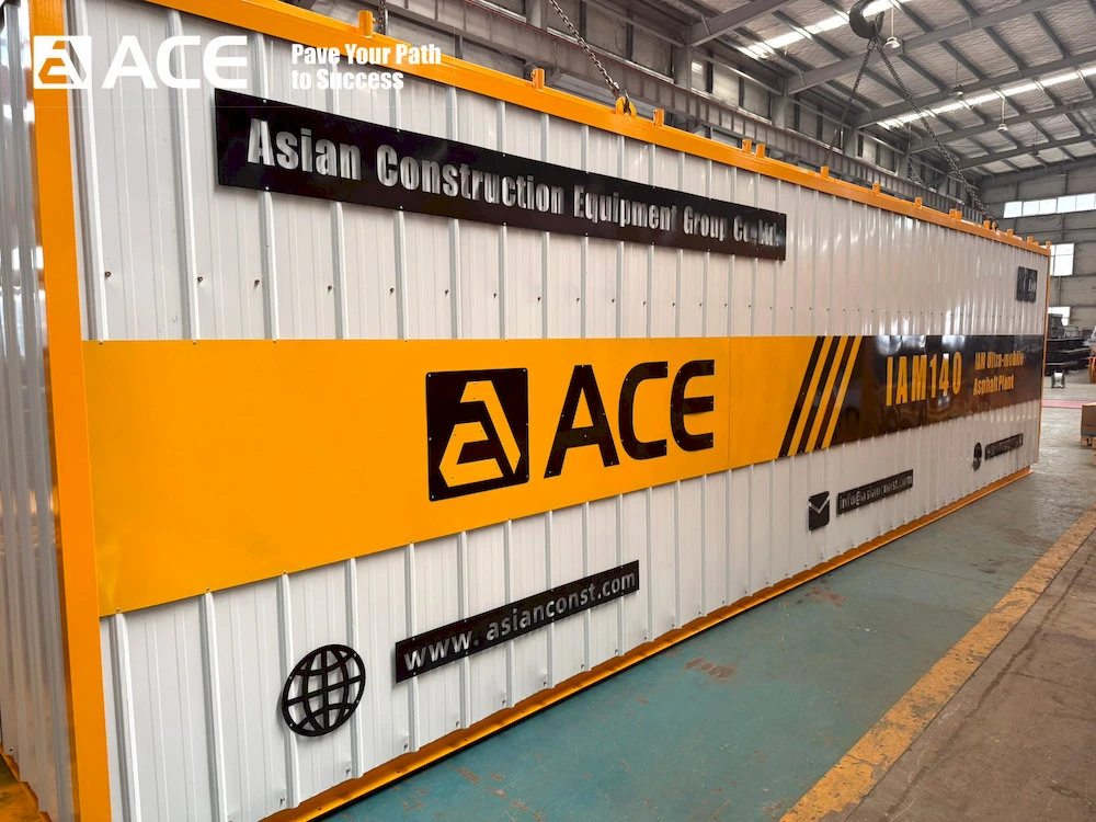 ACE Group IAM140 ultra-mobile asphalt mixing plant was shipped to Algeria.
