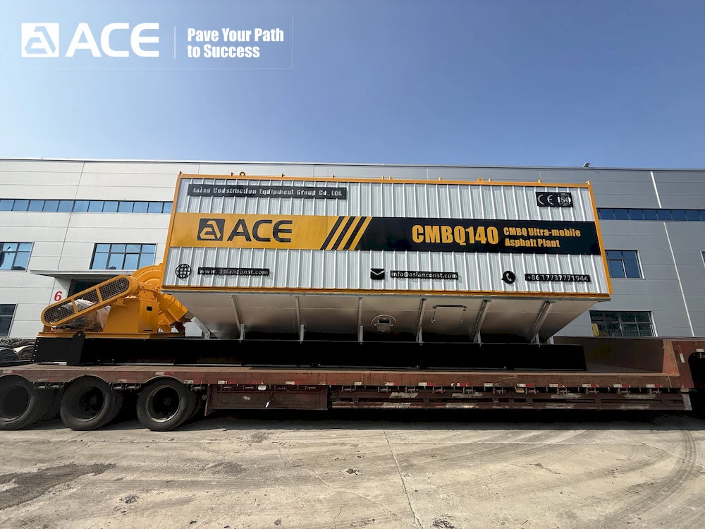 ACE Group CMBQ140 super mobile asphalt plant set sail for Argentina.