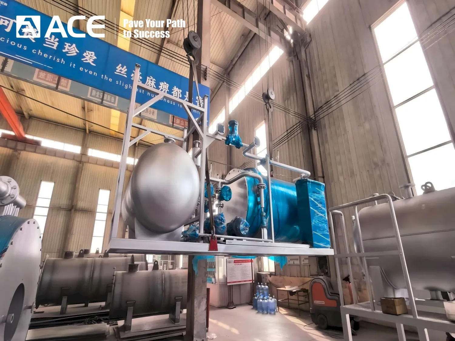 ACE Group 400,000 kcal thermal oil heater was dispatched to Russia.